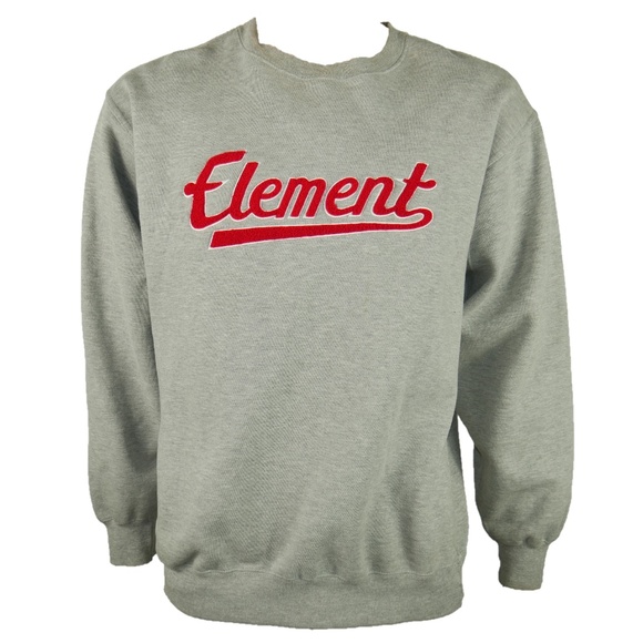 Element Other - VTG Element Mens Sz M Red Gray Crewneck Sweatshirt